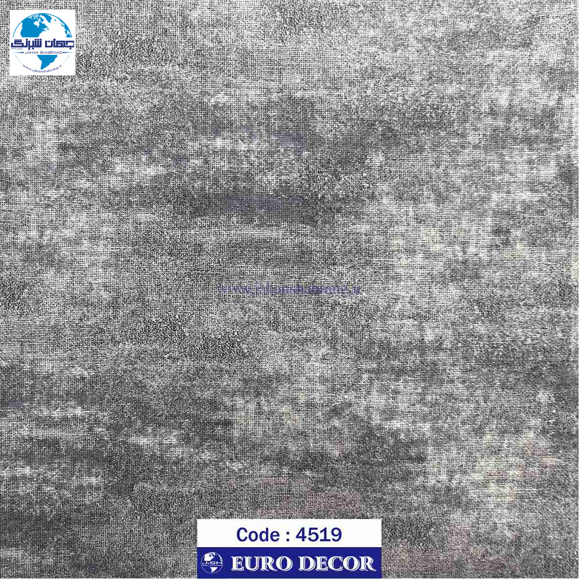 دکوری مات کنفی ابر و بادی طوسی 60c*25یورودکور چین 4519