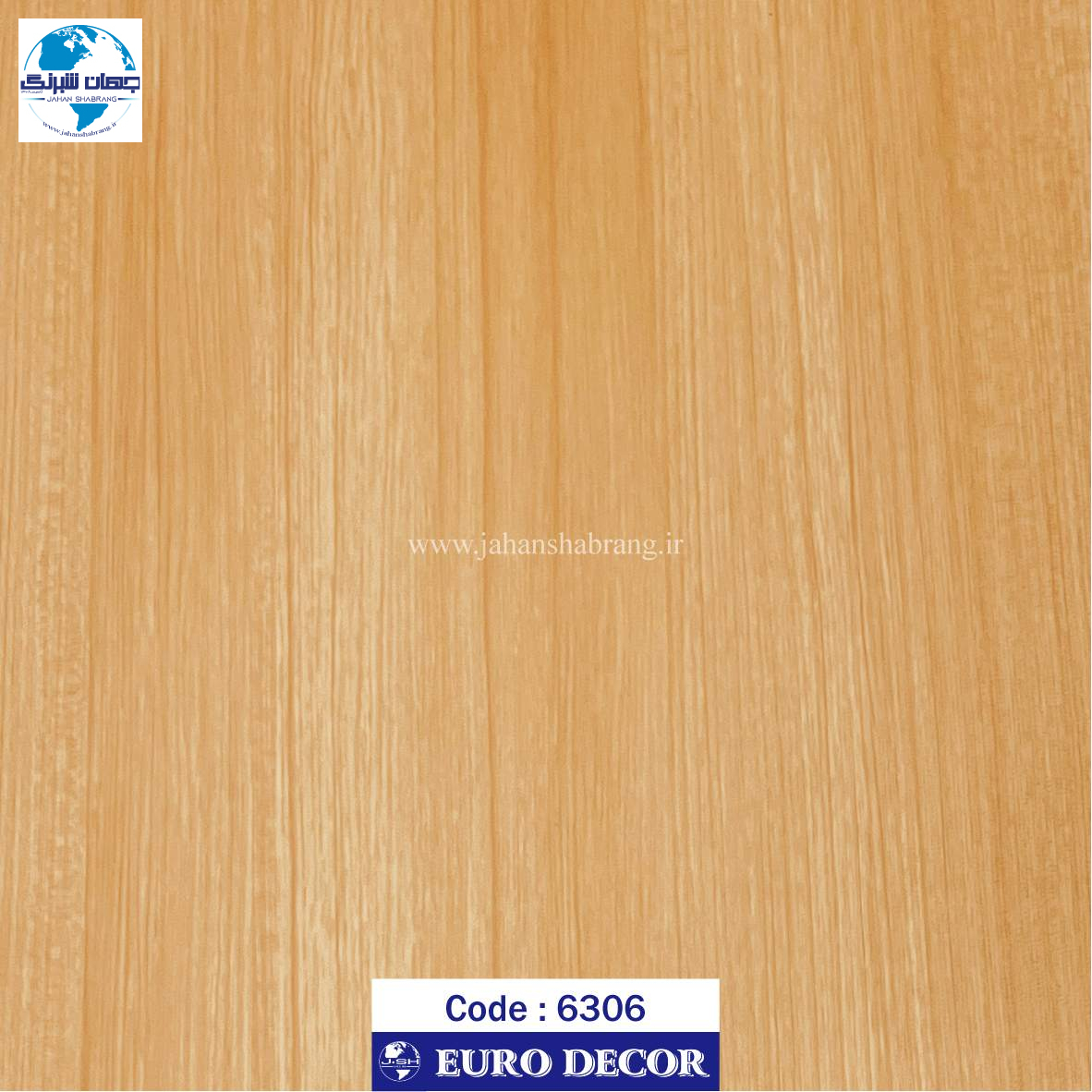 دکوری طرح چوب کرم مات 60c*25 یوروفیکس چین 6306
