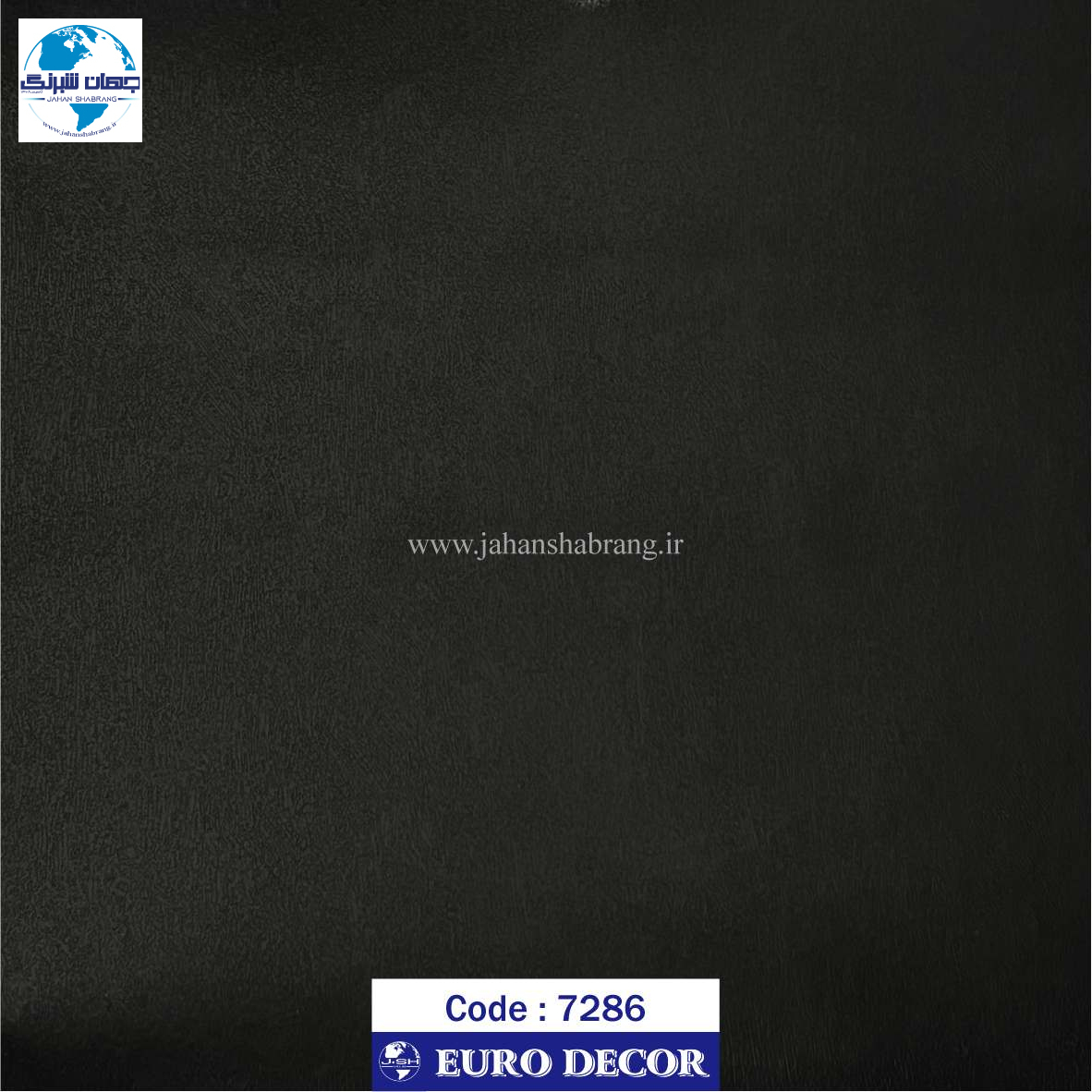 دکوری - چرم مشکی برجسته مات یورو دکور کد 7286