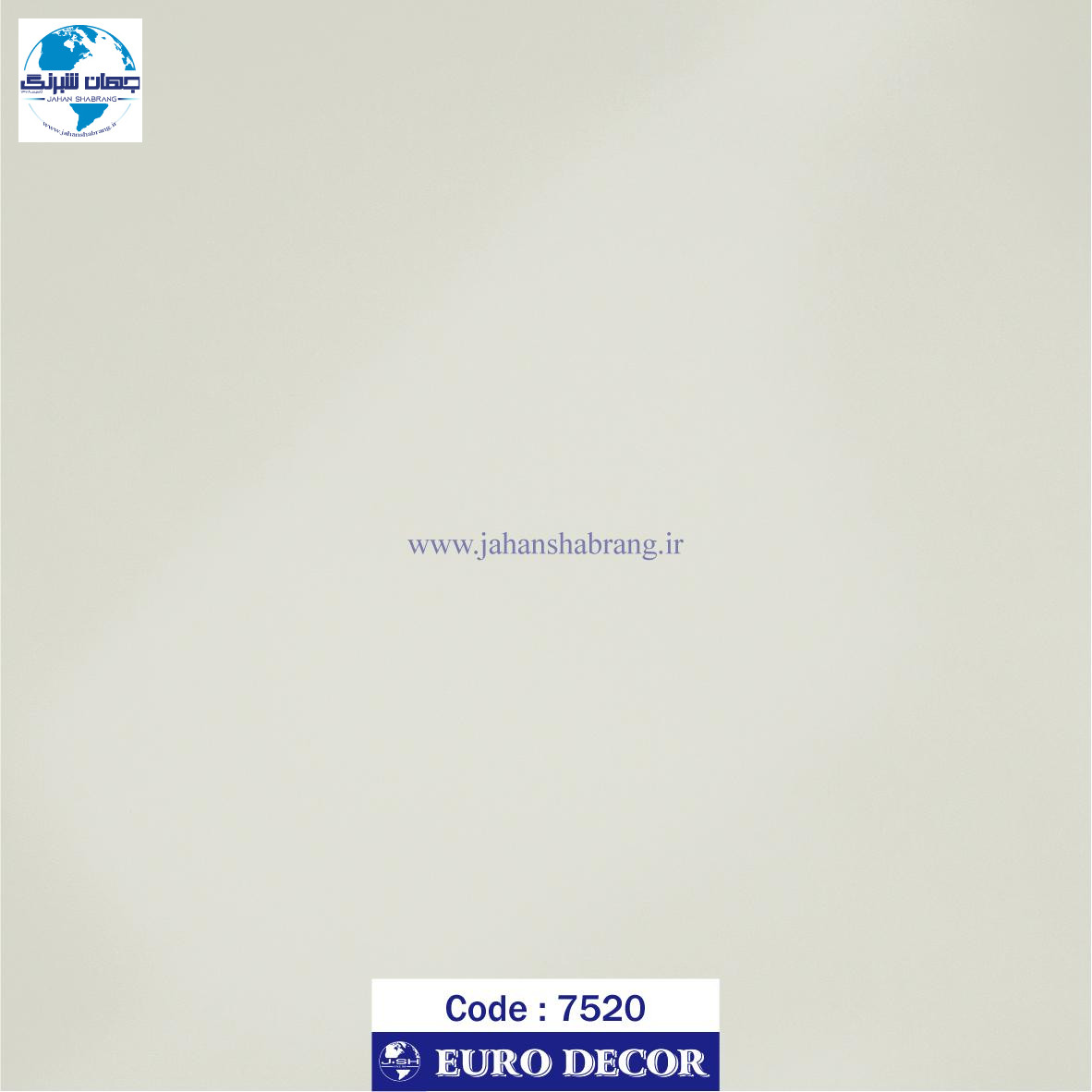 دکوری کرم روشن برجسته مات 60c*25m یورودکور چین 7520