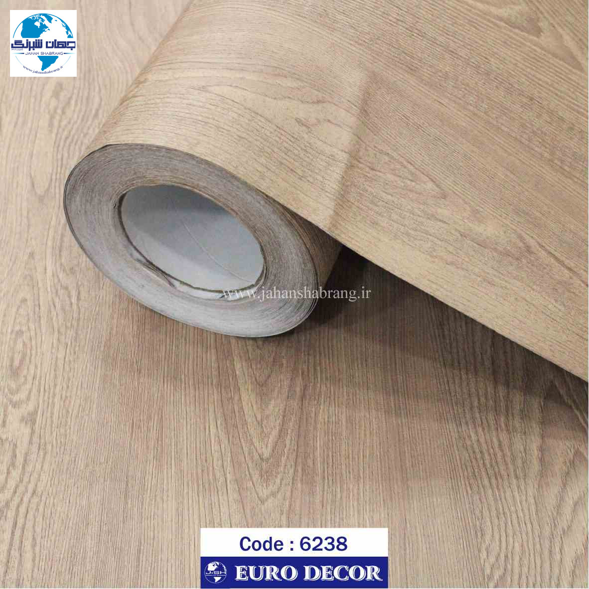 دکوری طرح چوب برجسته مات یورو دکور کد 6238