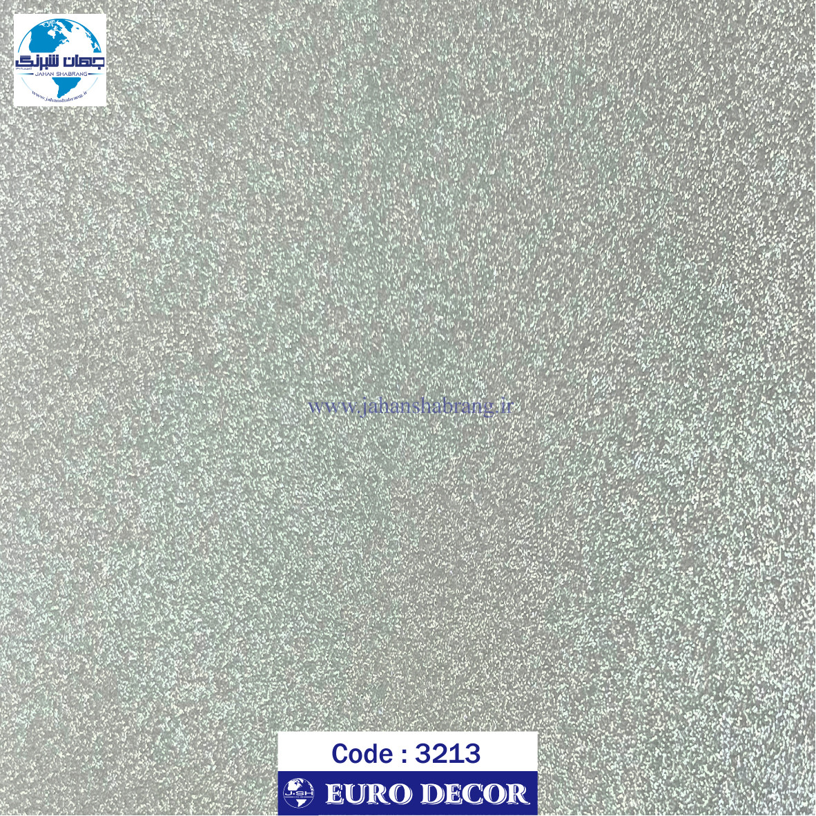 دکوری نقره ای شاین هایگلاس 60c*25یورودکور چین کد3213
