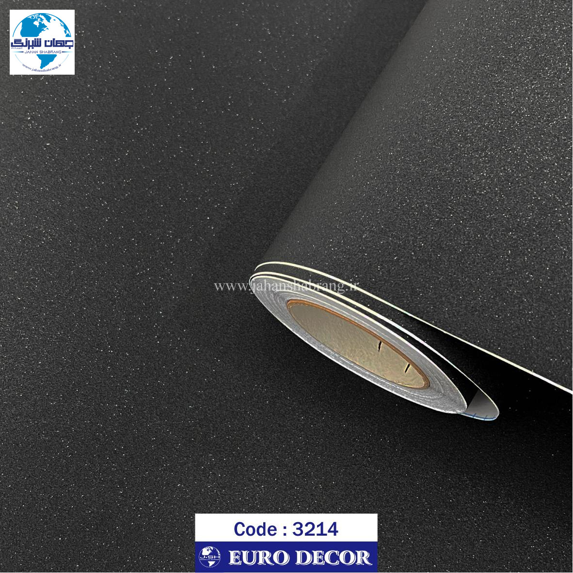 دکوری مشکی شاین مات یورودکور کد3214