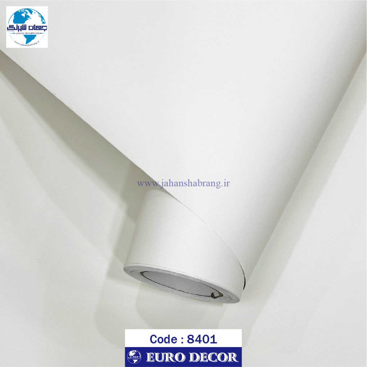 دکوری‏ ‏سافت تاچ شیری 60c*25m یورو دکور‏ ‏‏کد 8401