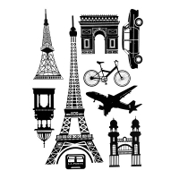 استیکر تزئینی برج ایفل کد 125
