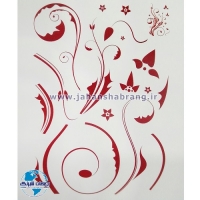 استیکر تزئینی پیچک ساده کد 003