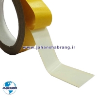 چسب‏ ‏دوطرفه‏ آدامسی فومی سفید روکش زرد یک‌رو کاغذ 102cm*25m ‏کد‏ APC-93