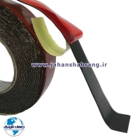 چسب‏ ‏دوطرفه‏ فومی مشکی دو رو کاغذ قرمز و زرد 100cm*10m ‏کد‏ RTF-2B