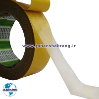 چسب‏ ‏دوطرفه‏ ‏‏شیشه‌ای استوک زرد 100cm*25m ‏کد‏ DY107