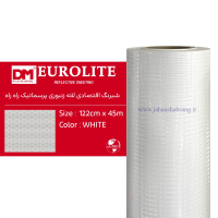 شبرنگ اقتصادی لانه زنبوری پریسماتیک راه راه 122c*45 سفید یورولایت چین کد DM3330-1