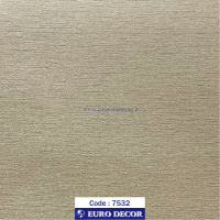 طرح‏ ‏کاغذ‏ ‏دیواری کنفی کرم تیره برجسته مات یورو دکور‏ ‏‏کد 7532
