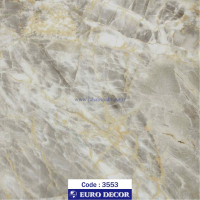 دکوری‏ ‏طرح‏ ‏سنگ‏ هایگلاس طوسی روشن یورو دکور ‏‏کد 3553