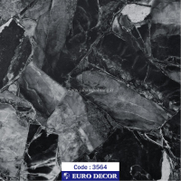 دکوری طرح سنگ ساده هایگلاس تیره 60c*25 یورودکور چین کد3564