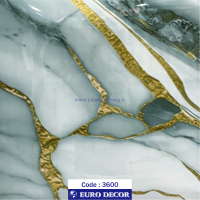 دکوری سنگ هایگلاس طوسی - طلایی یورو دکور‏ ‏‏کد 3600