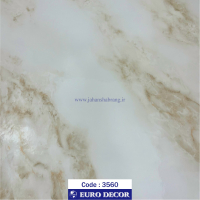 دکوری طرح سنگ ساده کرم هایگلاس 60c*25 یورودکور چین 3560