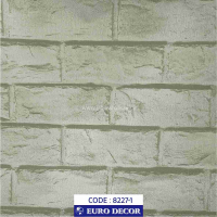 دکوری طرح آجر سفید پفکی مات یورو دکور کد 8227