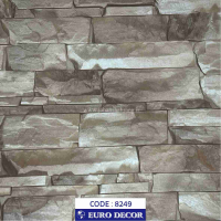 دکوری طرح آجر پفکی مات یورو دکور کد 8249