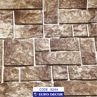 دکوری طرح آجر پفکی مات یورو دکور کد 8244