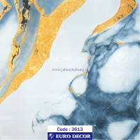دکوری سنگ هایگلاس آبی روشن - طلایی یورو دکور‏ ‏‏کد 3613