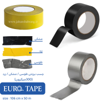 چسب‏ برزنتی 300میکرون زرد 106cm*50m‎ ‏کد‏ET-Z106-50-300Y