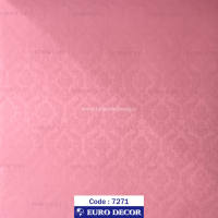 طرح‏ ‏کاغذ‏ ‏دیواری داماسک صورتی برجسته مات‏ ‏یورو دکور‏ ‏‏کد 7271